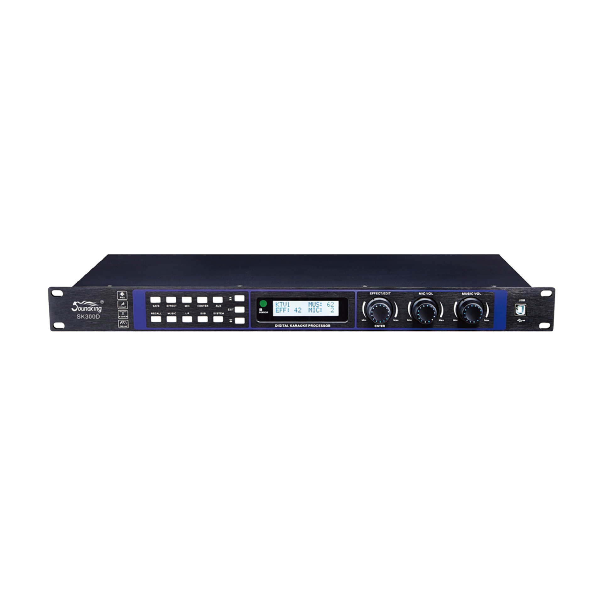 音王 数字前级效果器SK300D具有音箱处理器功能的卡拉OK效果器