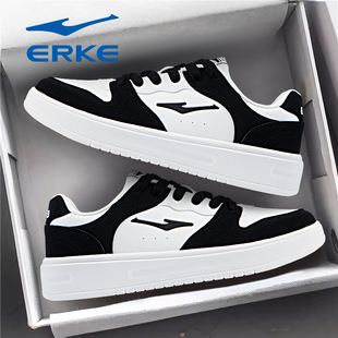 耀光鸿星尔克女鞋2026新款秋冬季轻便软底厚底学生休闲运动板鞋