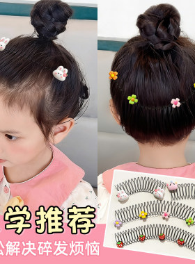 儿童发夹女童刘海碎发整理发卡宝宝可爱拉拉碎发梳后脑勺插梳头饰
