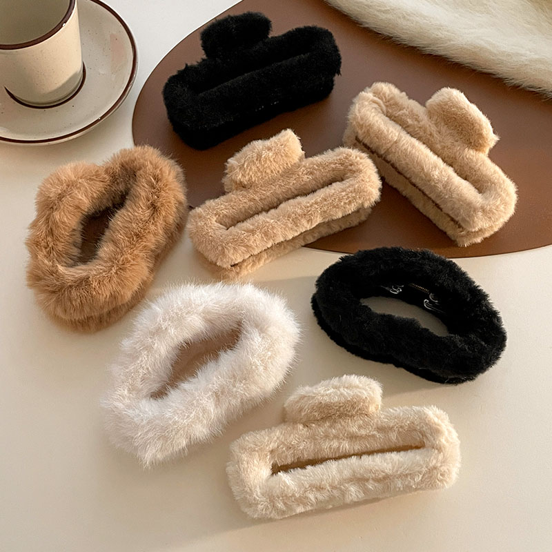 2025新款高级感大号毛绒抓夹