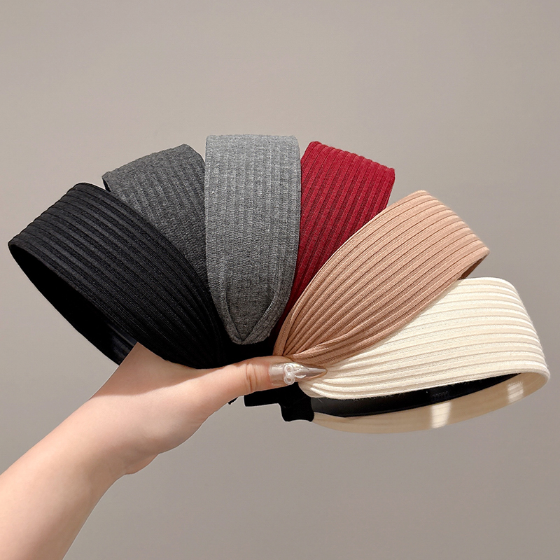 针织毛线高颅顶发箍女2025新款高级感洋气时尚头箍不伤发发卡头饰