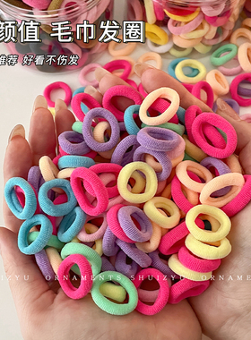 新年红色头绳女扎头皮筋儿童拇指发绳小女孩发圈不伤发弹性好皮套