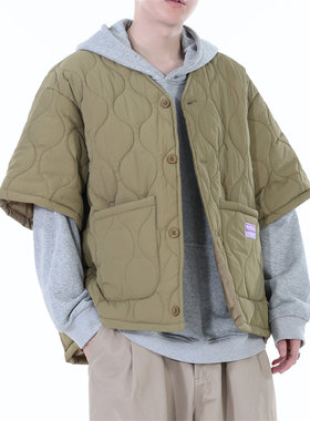 冬季2026新款大码中袖棉服男