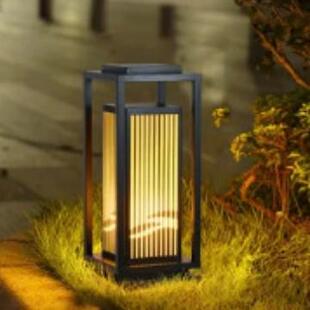 LED草坪灯简约中式庭院景观灯现代户外公园立柱灯花园别墅落地灯