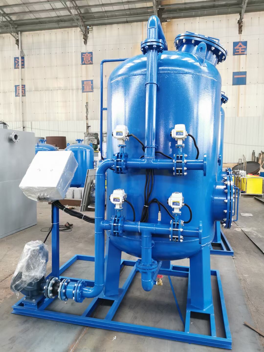 美疌全程综合水处理器自动反冲洗排污过滤器 物化全程水处理设备