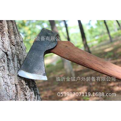 80cm锻打大号尼曼斧户外伐木斧劈柴斧