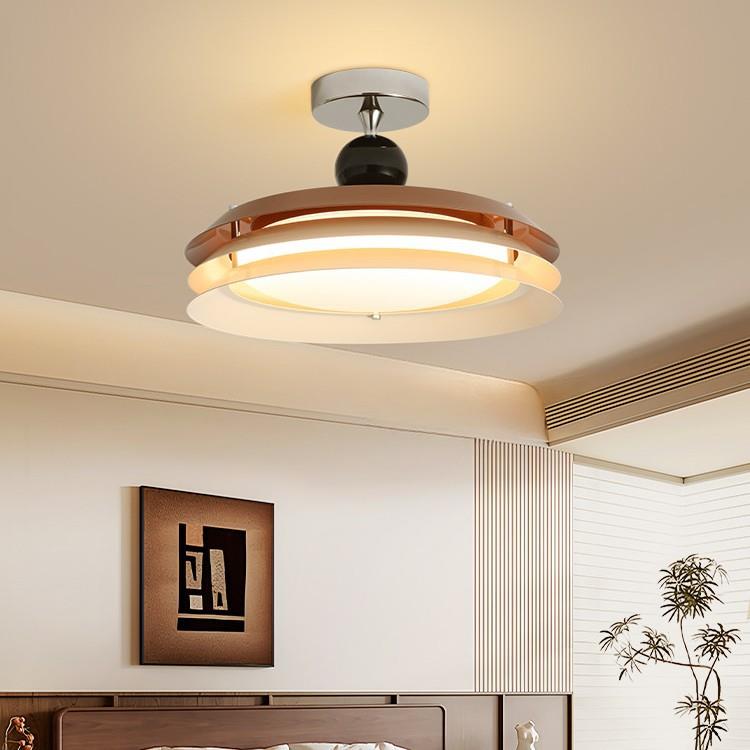 法式奶油风主卧房间吸顶灯高级感简约现代全光谱书房卧室中古吊灯