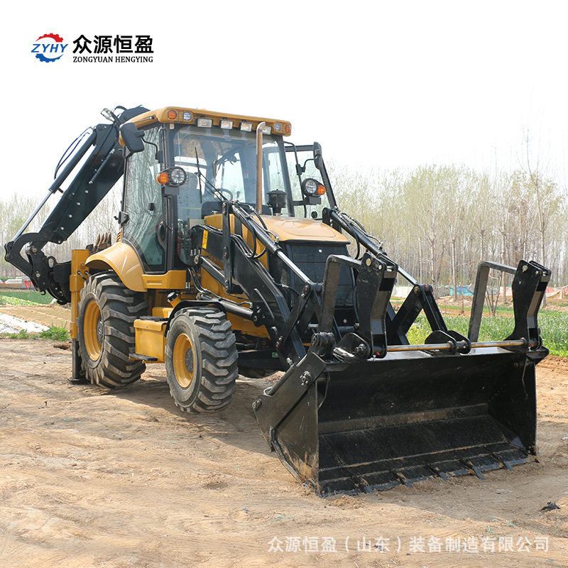 山东出口中亚装载挖掘一体机厂家众源两头忙挖掘装载机