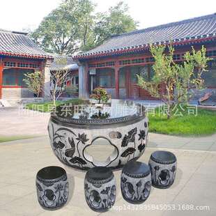 供应石桌石凳户外庭院公园镂空仿古桌子别墅家用休息摆件青石桌椅