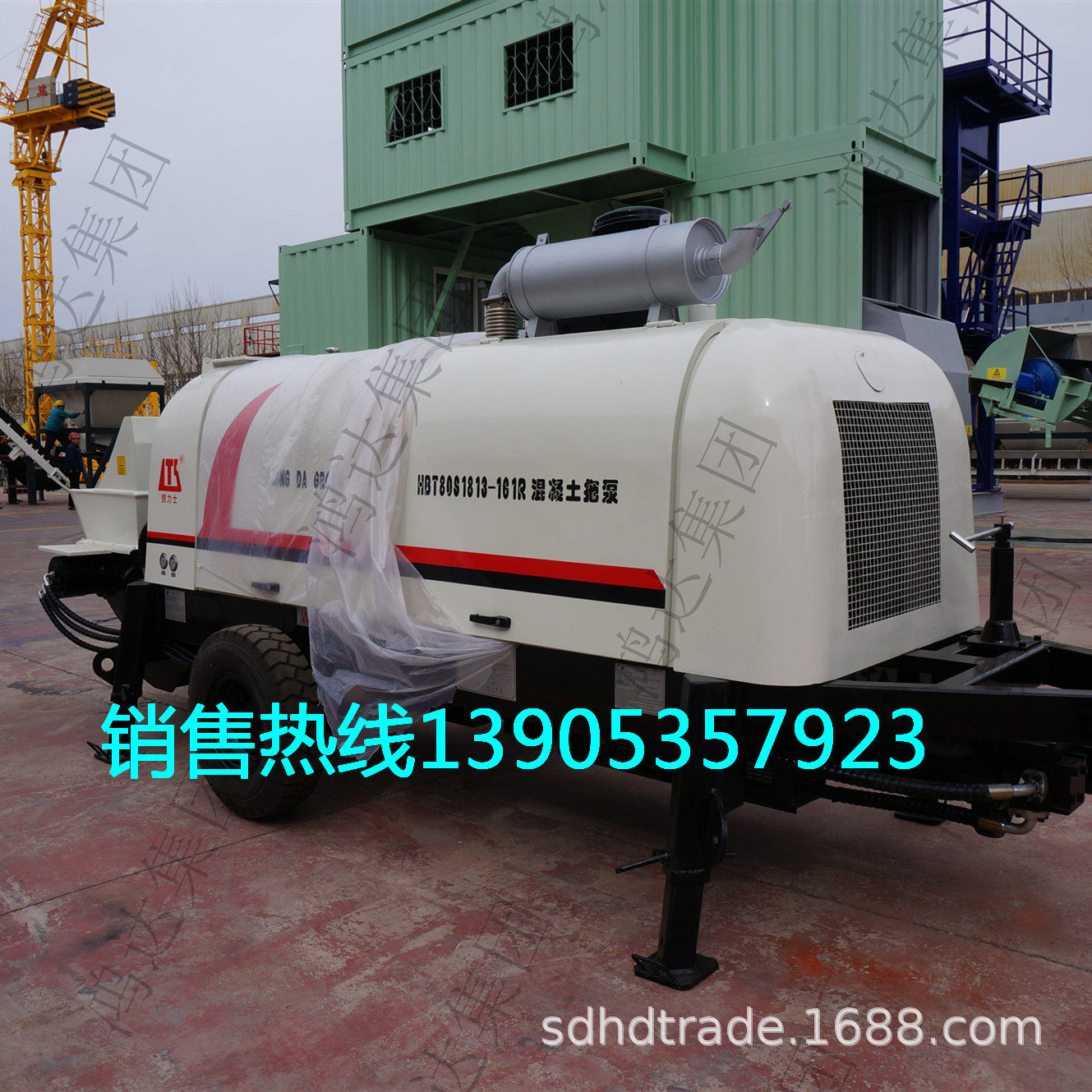 销售电动细石泵打泵机细石混凝土泵300米输送距离120垂直泵送