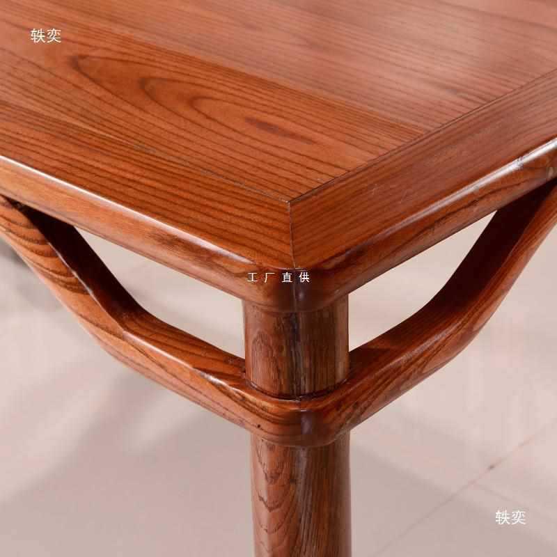 实木书法桌明式简约书桌仿古画案书画桌绘画国学桌菠萝格带抽屉