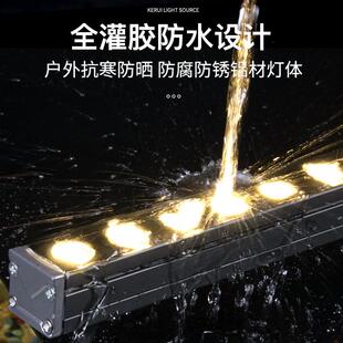 洗墙灯户外防水led线条灯广告牌楼体轮廓暗槽亮化全彩单色DMX