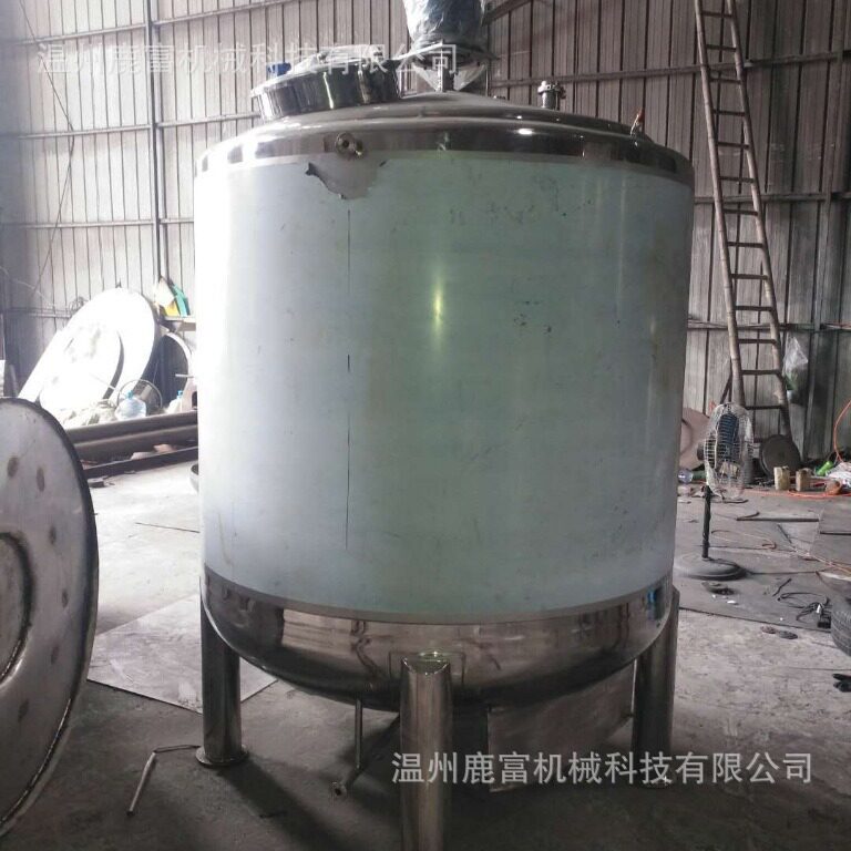 鹿富供应不锈钢电加热立式搅拌罐500L搅拌配料桶液体搅拌罐搅拌罐