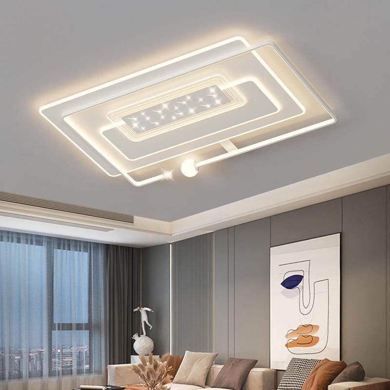 客厅主灯现代简约大气吸顶灯2024年新款高级感卧室书房LED吸顶灯