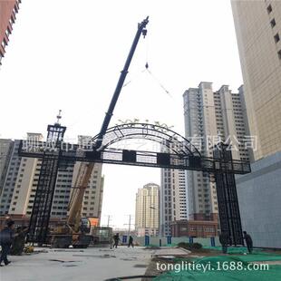 山东可定铁艺凯旋门铁艺拱门铁艺牌坊农村小区厂区大门