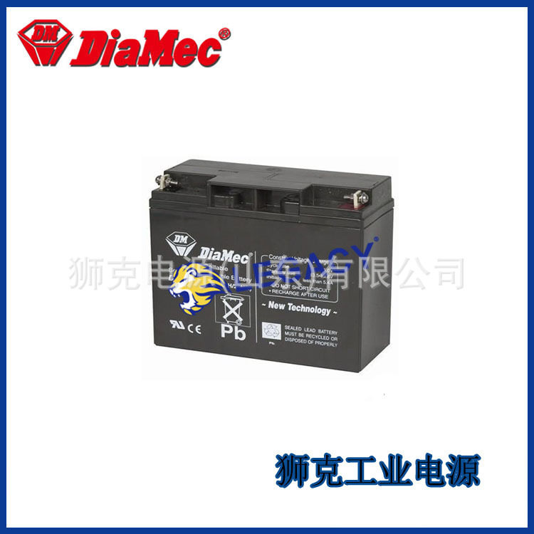 德国DIAMEC蓄电池DMU12-38铅酸免维护12V38AH船舶直流屏系统