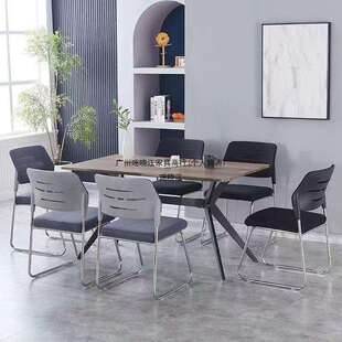 简约无扶手会议椅办公椅会客椅透气网布职员电脑椅培训椅免安装