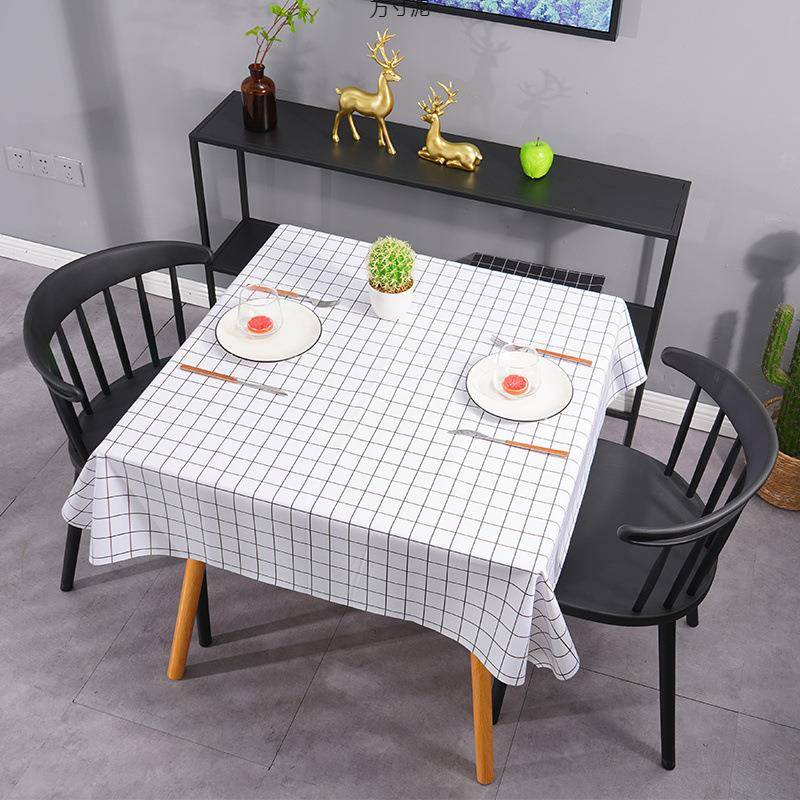 桌布正方桌ins风pvc餐桌布免洗台布茶几四方桌子罩布厂供应链