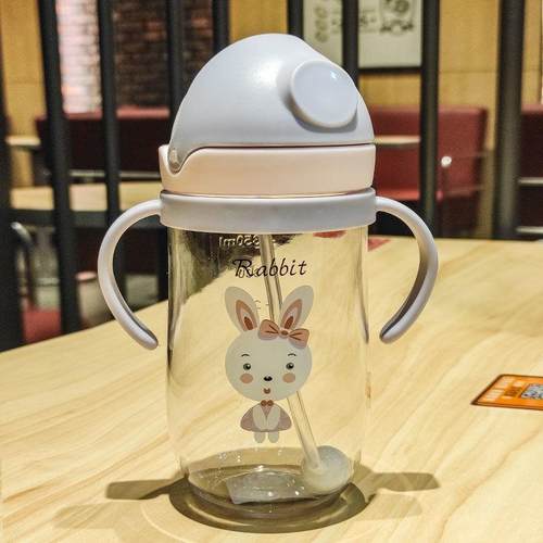宝宝吸管杯儿童水杯婴儿学饮杯戒奶杯防烫防呛小孩奶瓶小宝宝水杯