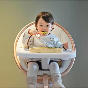 JulyMoly宝宝罩衣婴儿全身防水儿童反穿衣春夏季轻薄透气吃饭围兜