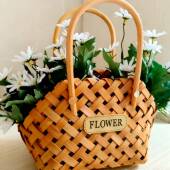ins风野餐篮手工藤编大号收纳筐乔迁新居送闺蜜礼物客厅装 饰摆件