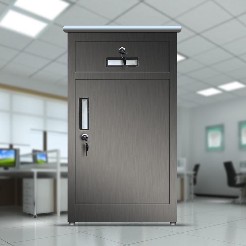 304不锈钢工具柜201不锈钢床头柜带抽屉二斗下节小矮柜办公文件柜