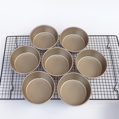 4英寸汉堡模迷你热狗面包汉堡胚蛋糕模具烘焙芝士乳酪圆形烤金小