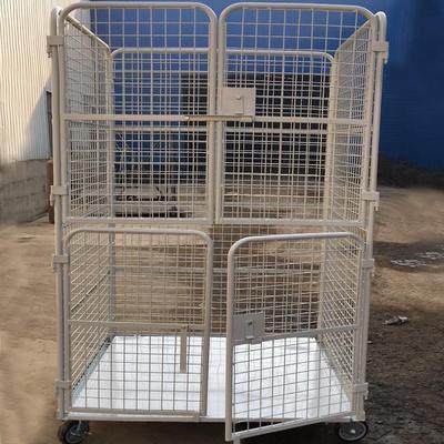 金属笼车苏州物流台车厂家供应四小门网格物流车手推车现货