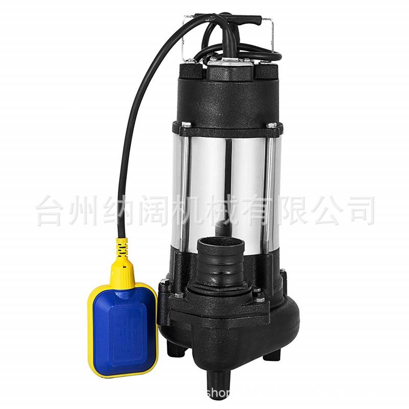 VD全自动不锈钢切割泵潜水排污泵无堵塞污水泵110V-120V家用灌溉