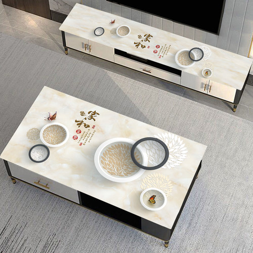 免洗PVC软玻璃盖垫餐桌茶几塑胶垫盖布民族风图案电视床头柜胶垫