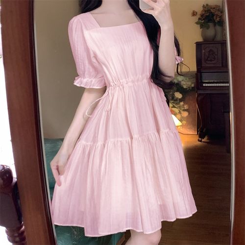 夏季外出哺乳衣大尺码洋装子时尚小个子哺乳衣产后嫩妈显瘦哺乳裙