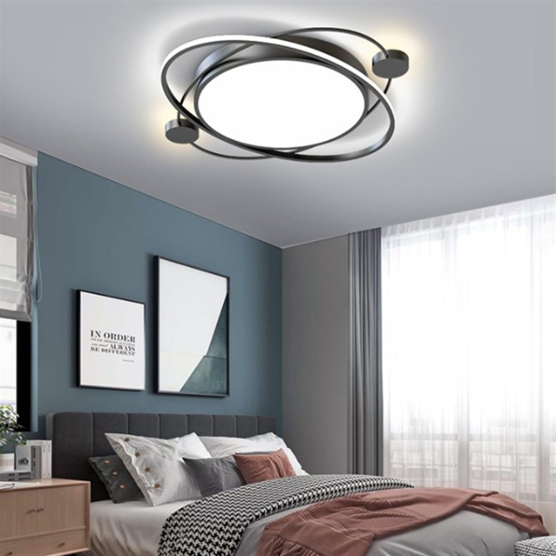 北欧简约现代卧室灯创意个性书房儿童房间星球灯具圆形led吸顶灯