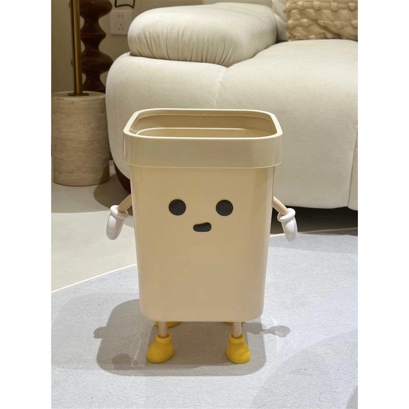 丽灯  垃圾桶家用新款高颜值客厅卧室厨房厕所大号卡通创意可爱