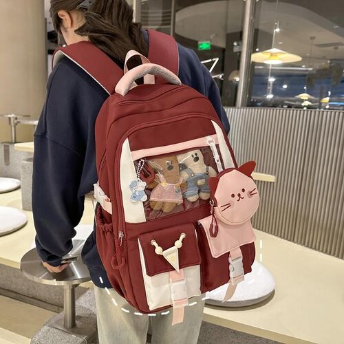 减负大容量书包女生高中生双肩包女小学生初中女生高颜值可爱背包