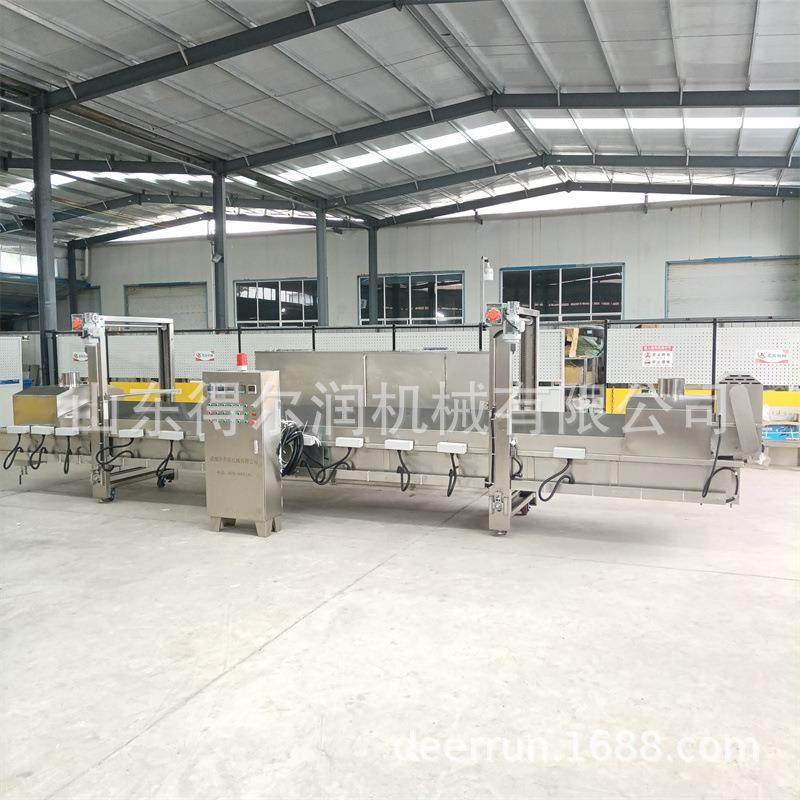 麻辣牛蛙油炸流水线 全自动连续式油炸机 快速售后保障 价格优惠,清洗/食品/商业设备,休闲食品加工设备,淘宝优惠券,粉丝福利购,淘宝优惠卷