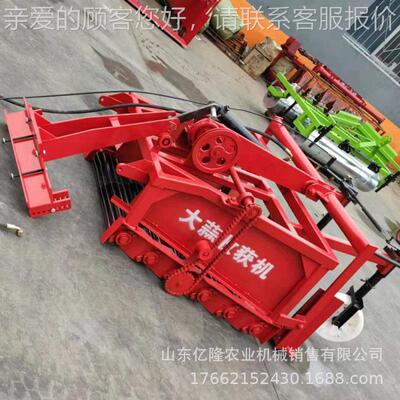 不伤蒜大 蒜获机土地瓜出土机豆 手扶车收yl-dss带前置挖蒜机