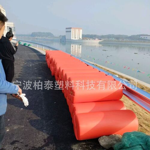 水库进水口水电站取水口拦渣浮筒 600*1000组合式拦污浮排