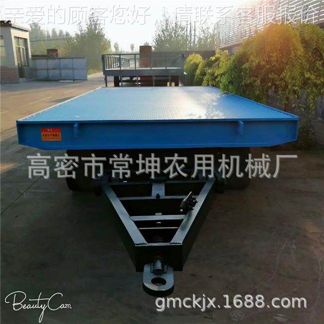厂XFC家供 5吨悬应浮式车桥平板车重 型叉车0牵引式拖车