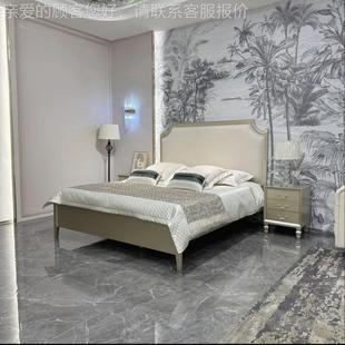 床艺大皮卧室客房选美式 2035 床轻奢首 家具工厂法式 佛山顺德美式