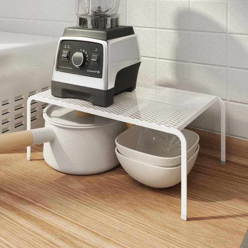 颐馨厨房台面桌面分层置物架厨房柜内部柜子隔层隔板电器锅具收纳