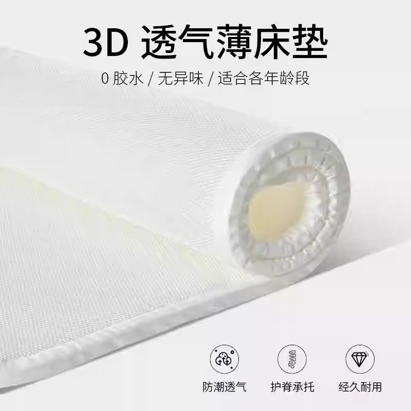 3d丝空气纤维榻榻米床垫家用软垫夏季透气薄款R床垫可水洗定制尺