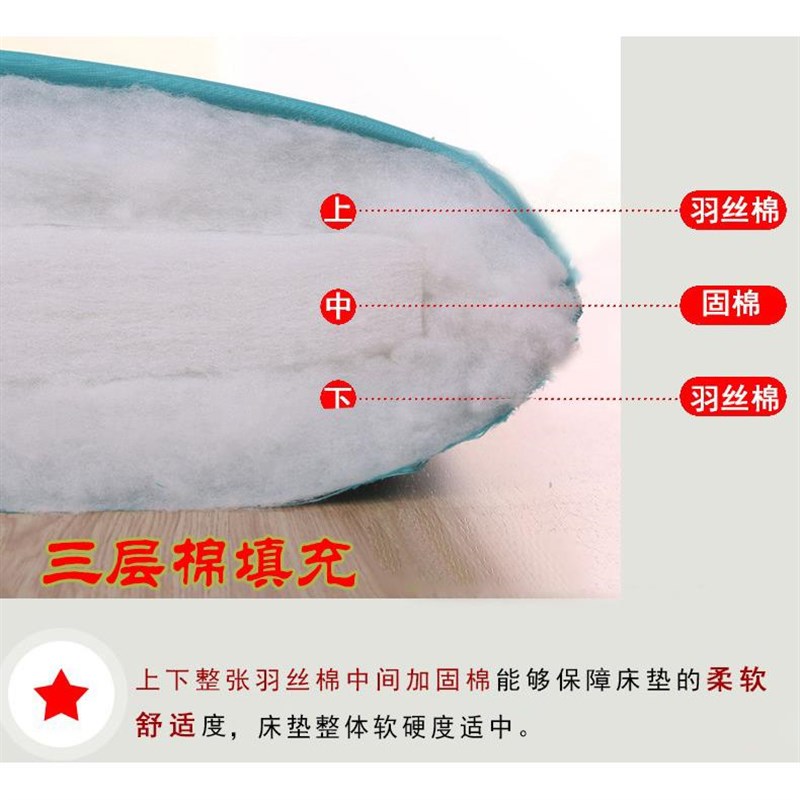 日式加厚榻榻米床垫地垫软垫子可折叠懒人家用睡垫卧室打地铺神器