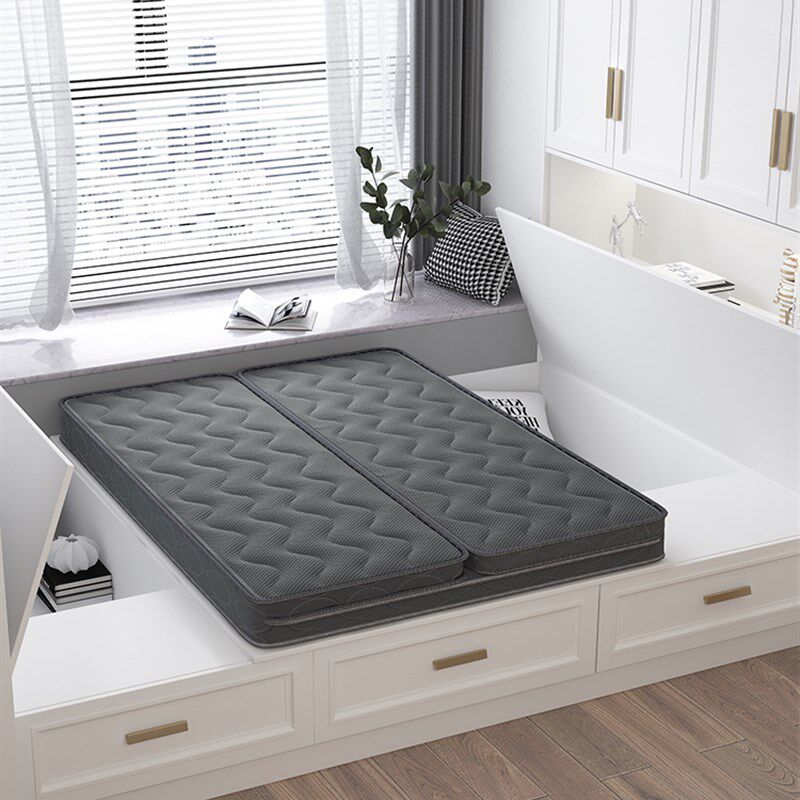 U型折叠偏硬棕榈床垫棕垫1.5米1.2m薄款天然椰棕乳胶榻榻米垫定做