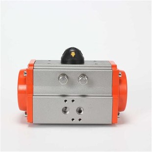 AT气动头单双作用弹簧复位角行程风阀气缸气动执行器球阀蝶阀风阀