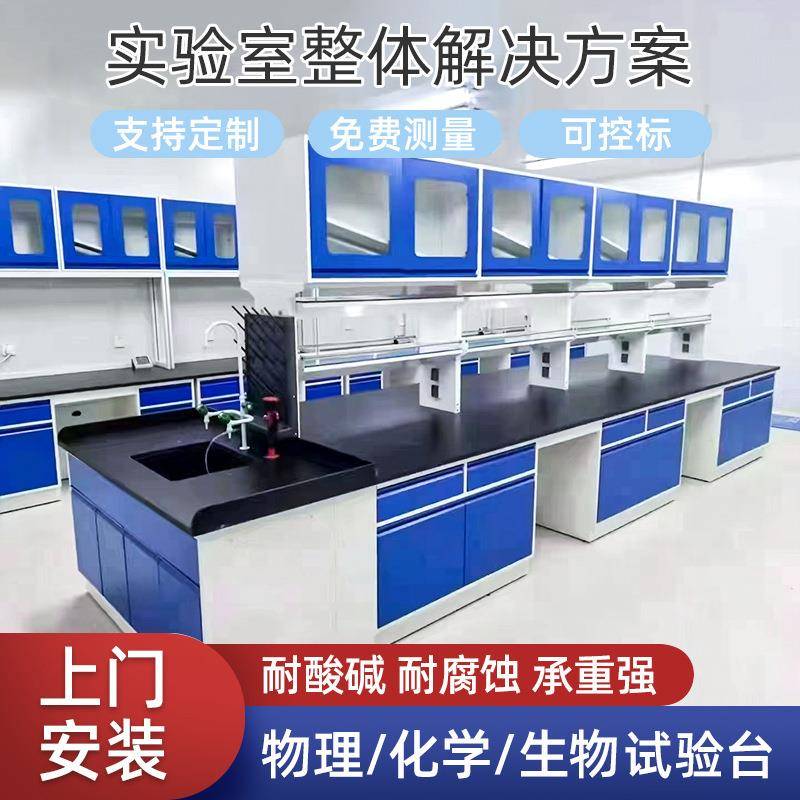 化验室全钢操作台化学实验桌试验台通风柜钢木实验台实验室工作台