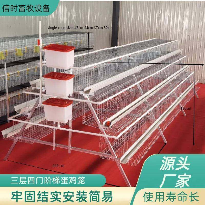 A型阶梯蛋鸡笼鸡笼镀锌三层四门阶梯蛋鸡笼养殖场用工厂直供可,畜牧/养殖物资,特种养殖设备,淘宝优惠券,粉丝福利购,淘宝优惠卷