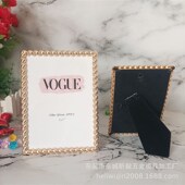 简约金属相框摆台 样板间摆台金属相框 欧式 轻奢