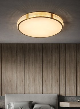 美式简约鹿角吸顶灯全铜卧室阳台过道书房吸顶灯儿童房间吸顶灯具