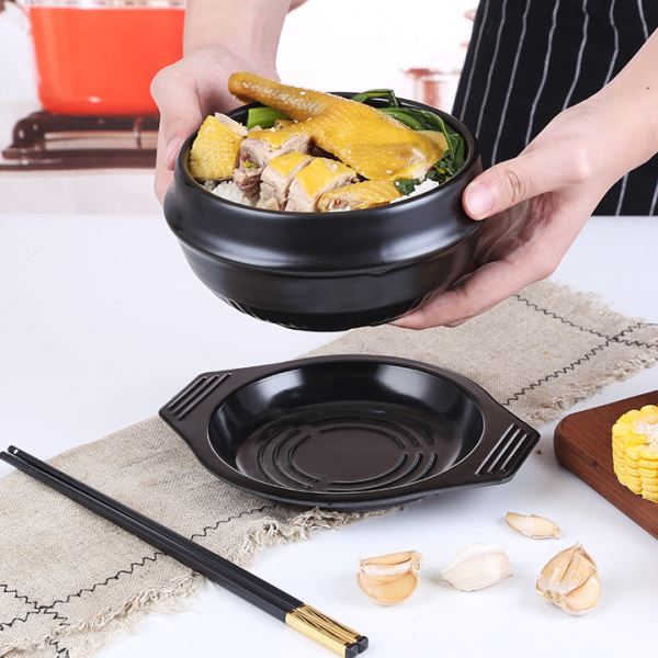 韩国石锅拌饭专用家用煲仔饭小砂锅耐温饭店商用陶瓷韩式米线碗