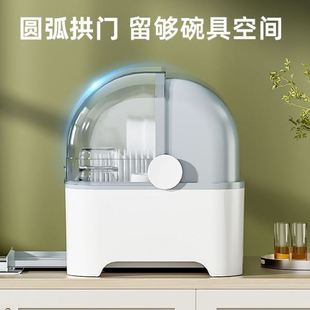 碗架带盖碗柜家庭装 厨房沥水 防尘一整套碗筷收纳柜家用碗柜